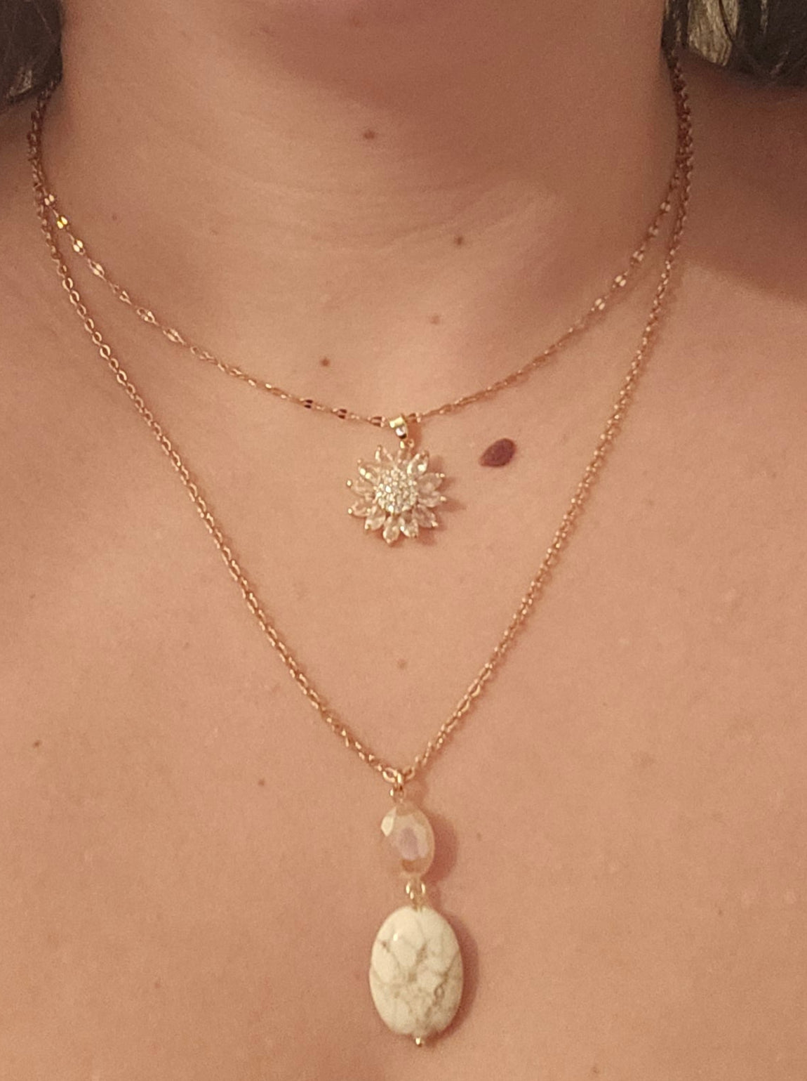 Magnesit Glamour - Kette