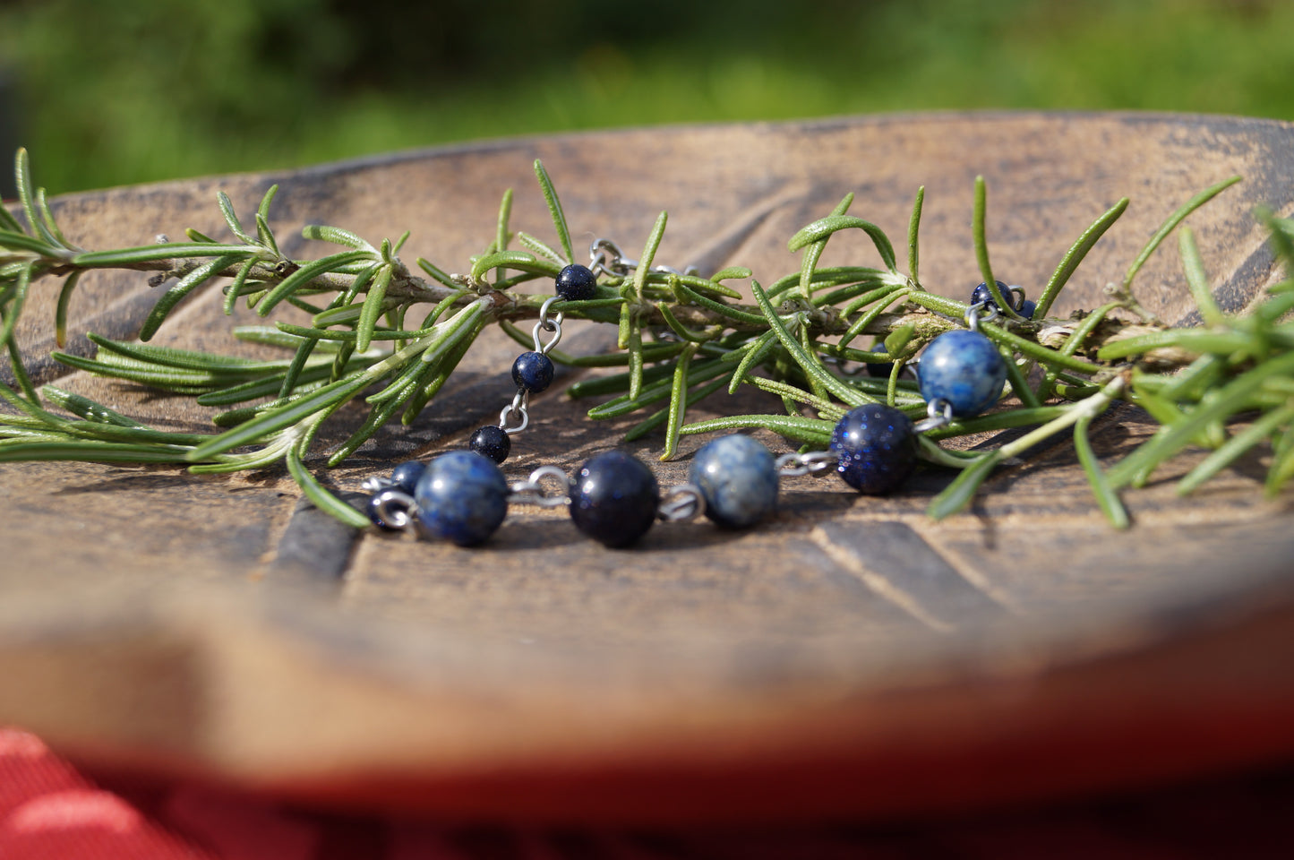 Edelstahlarmband Blaufluss Lapislazuli - Himmelsfunke
