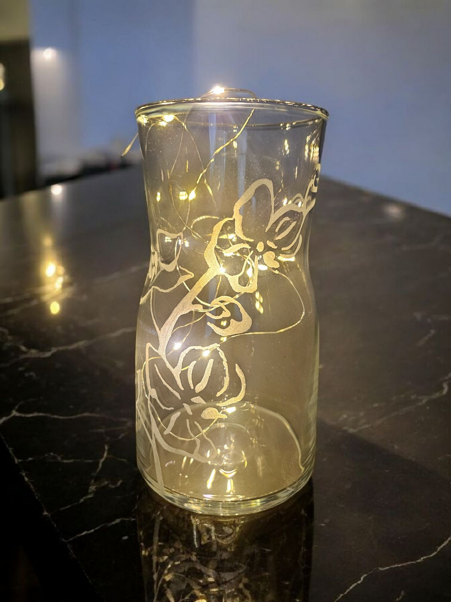Vase mit Gravur - von Hand graviert mit Wunschmotiv