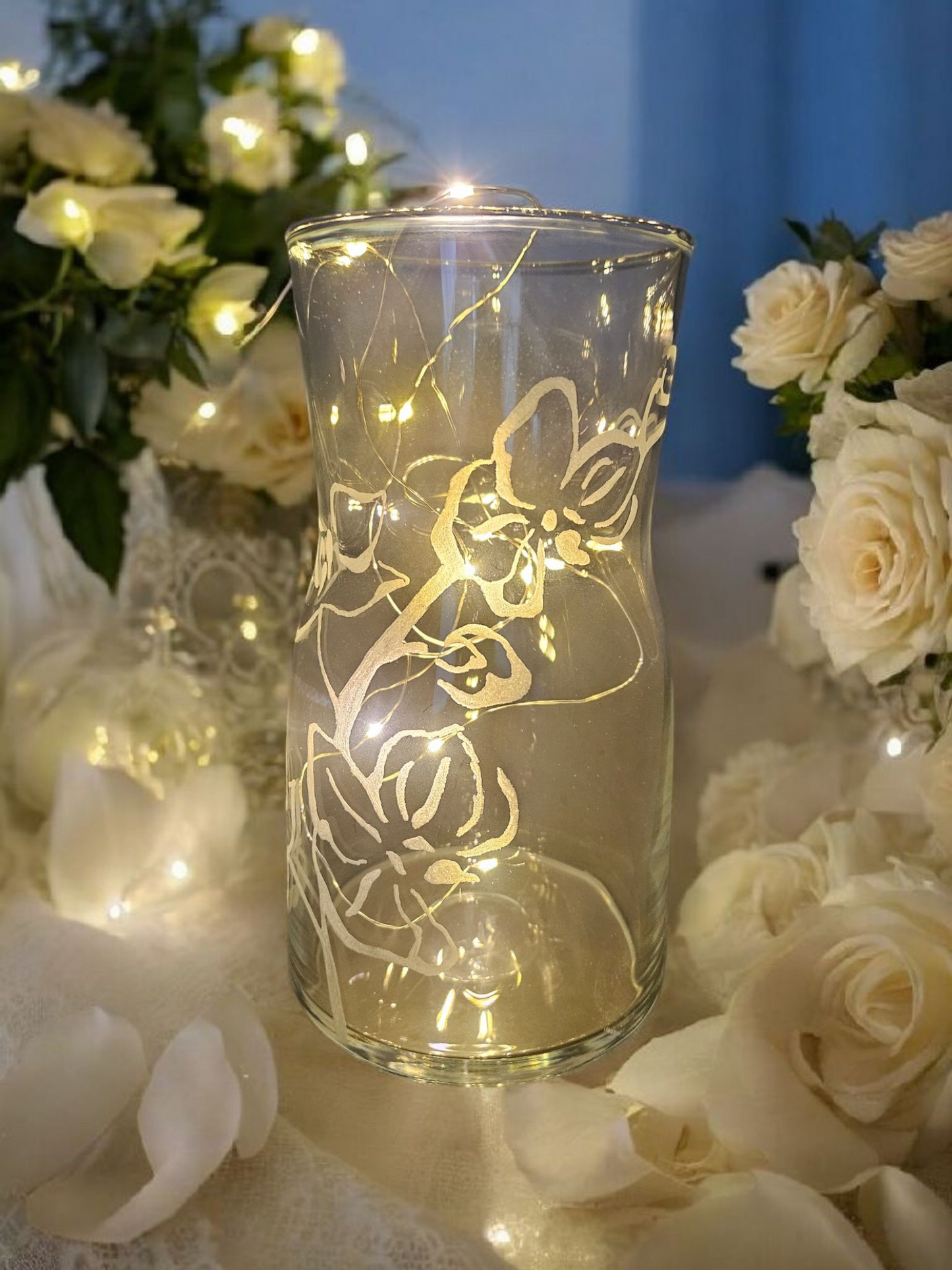 Vase mit Gravur - von Hand graviert mit Wunschmotiv