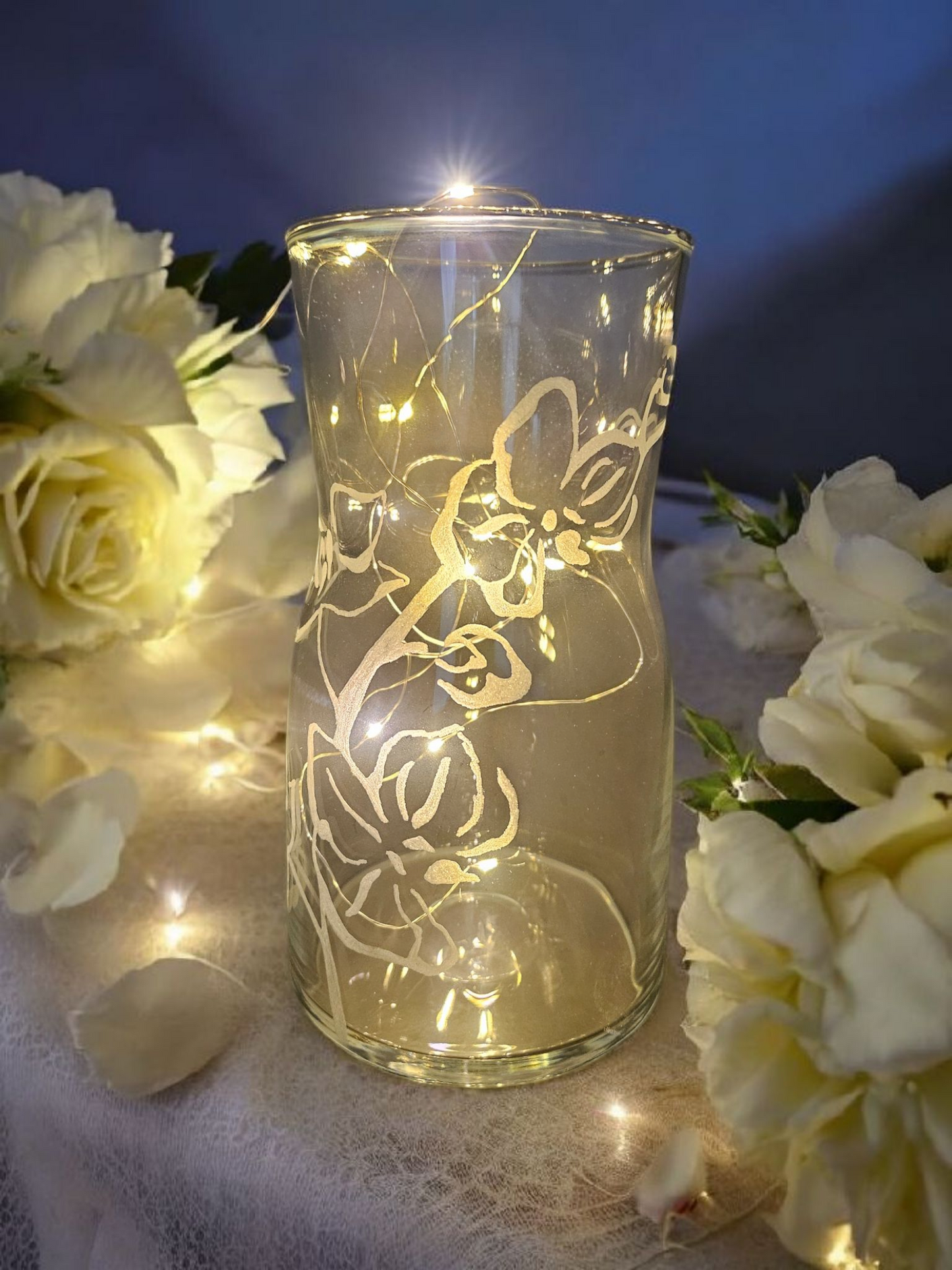 Vase mit Gravur - von Hand graviert mit Wunschmotiv