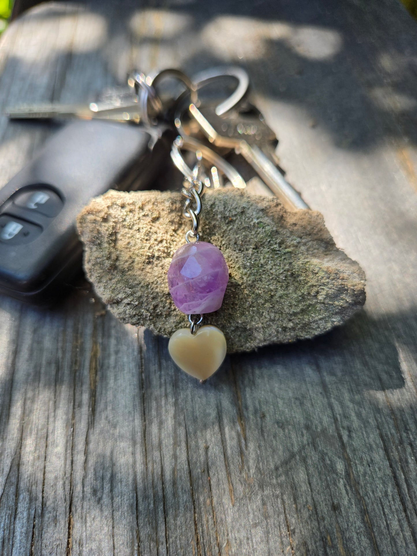 Soey - Ruhe und Ausgeglichenheit - Amethyst Schlüsselanhänger