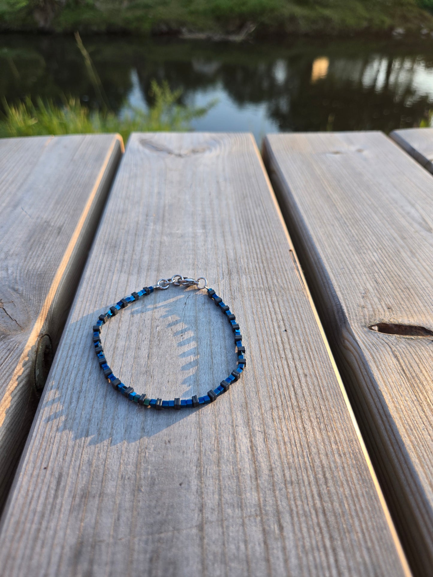 Blues - Hämatit Armband