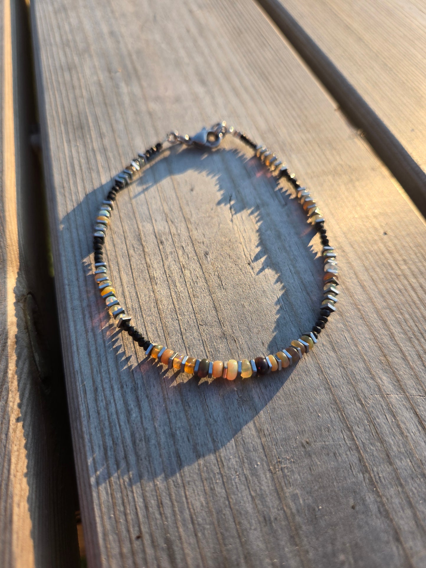 Shiny - Opal & Spinell Fußkette/Armband
