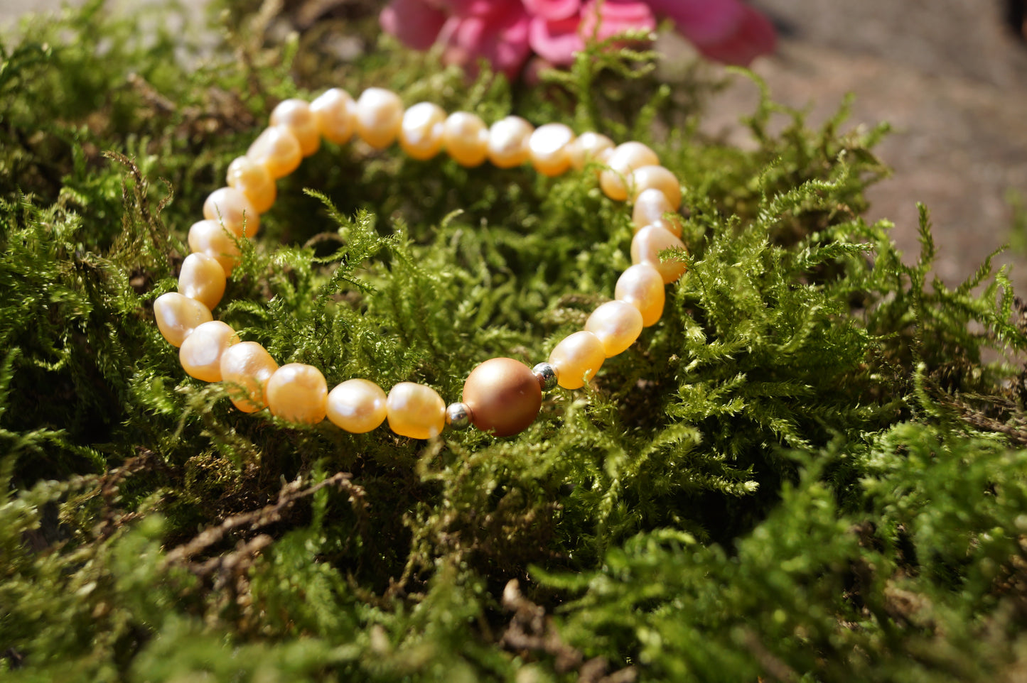 Süßwasserzuchperlenarmband - SandyPearls