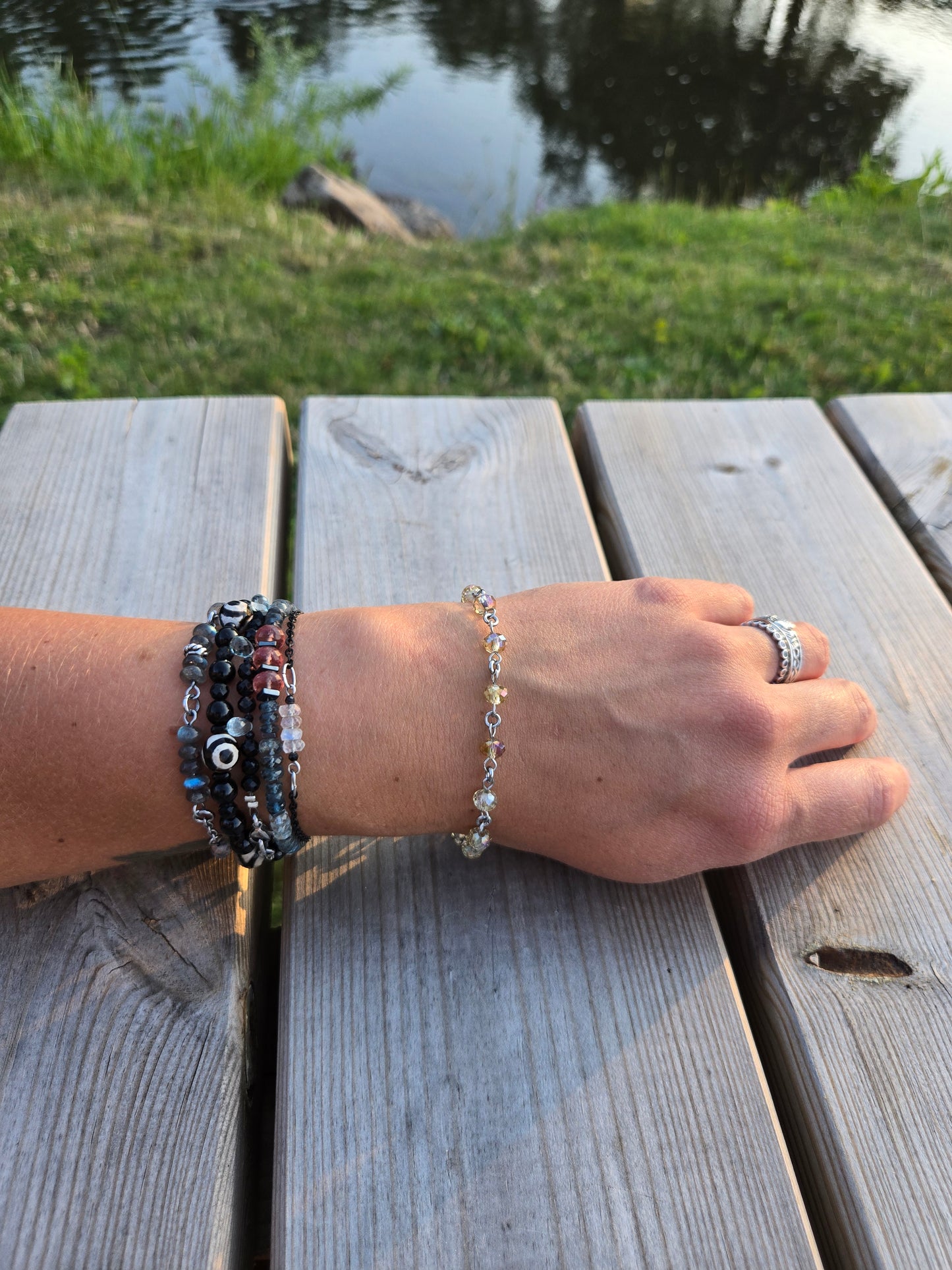 Goldy - Glasperlenarmband