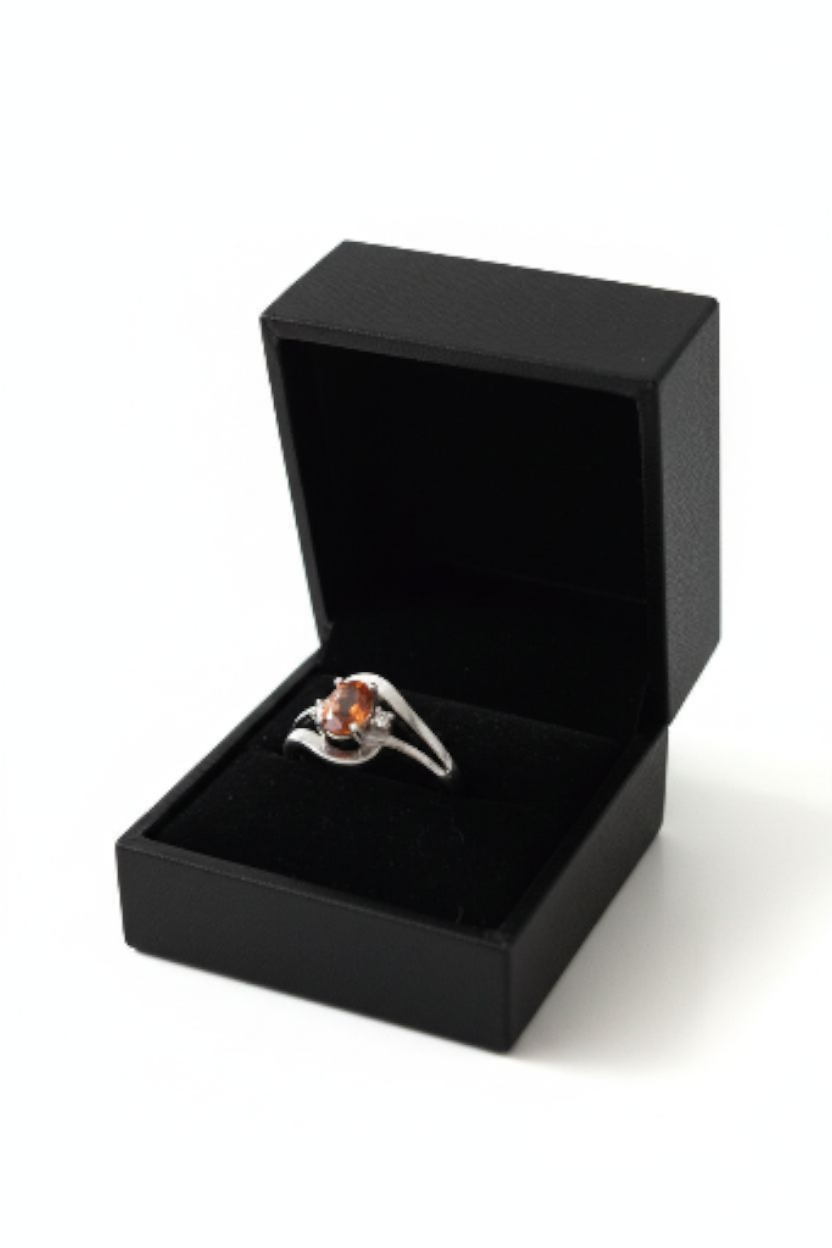 Abendroter Mystik-Topas Silberring – 0,780 ct Gr. 55