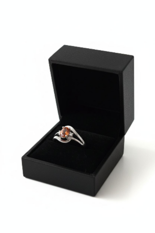 Abendroter Mystik-Topas Silberring – 0,780 ct Gr. 55