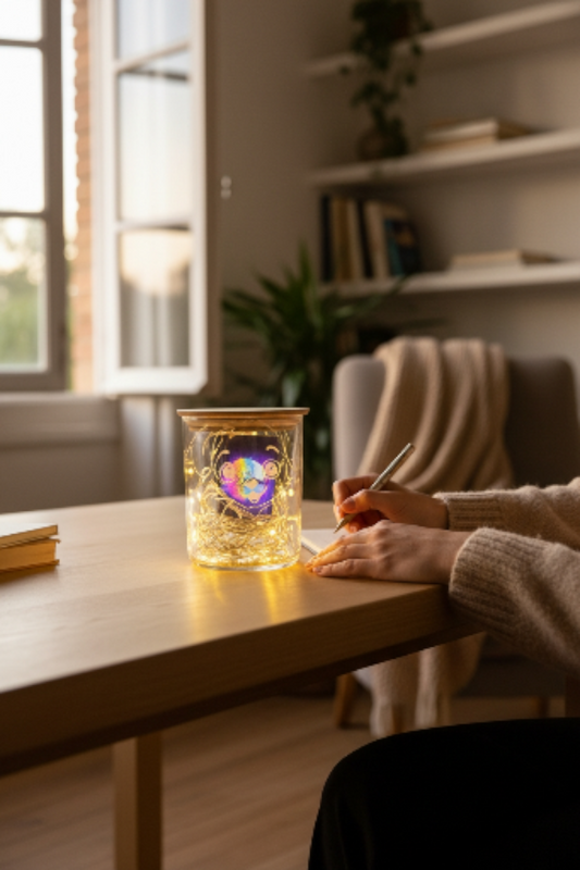 Glas mit Hundemotiv (versch. Varianten)