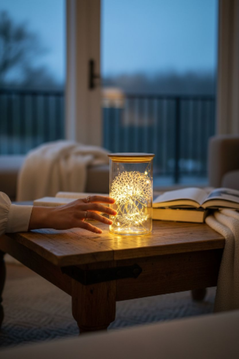 Das Lichtglas Lebensbaum (handgraviert)